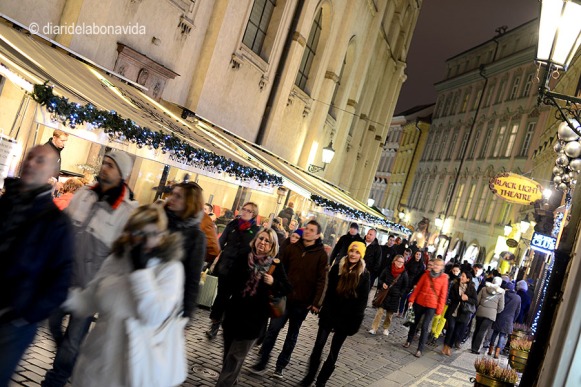 Mercat de Nadal a la Plaça Karlova. Praga